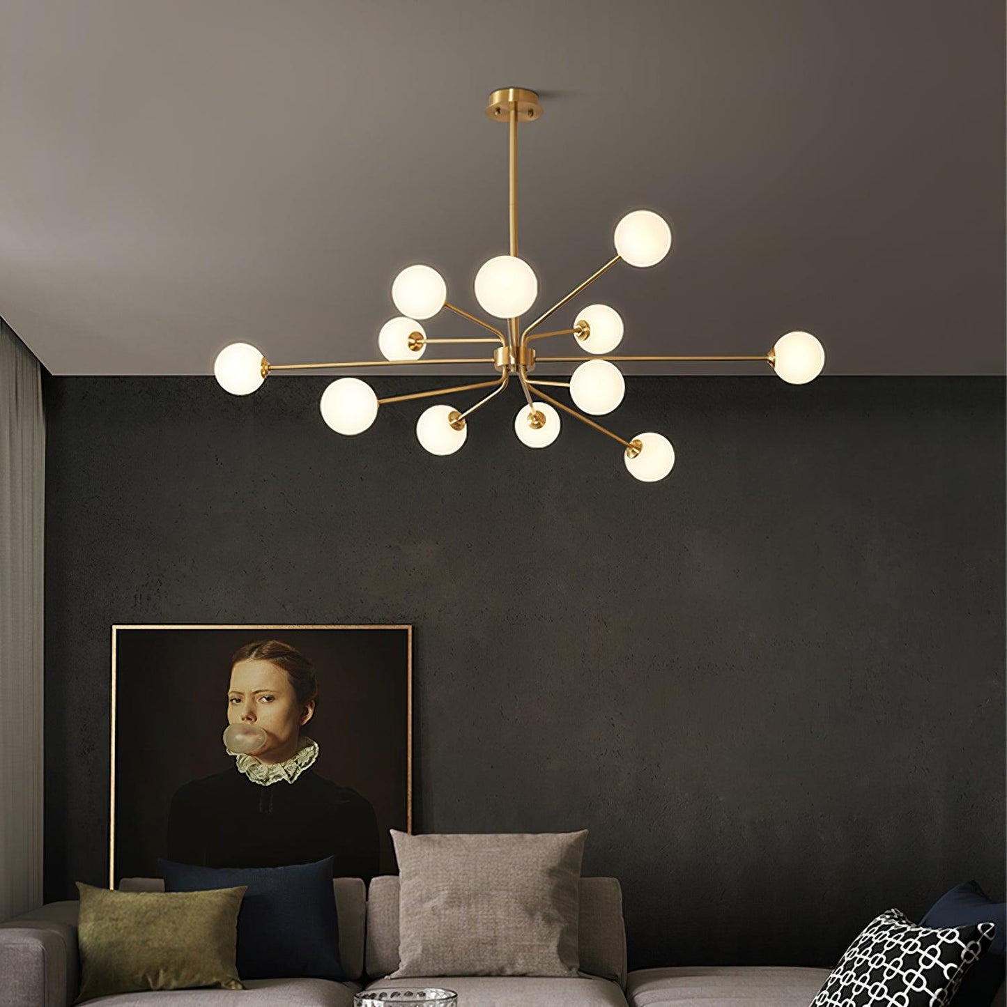 Solaire Arm Chandelier - Elegant Design with Adjustable Arms & LED Com