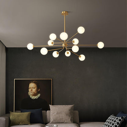 Solaire Arm Chandelier - Elegant Design with Adjustable Arms & LED Com