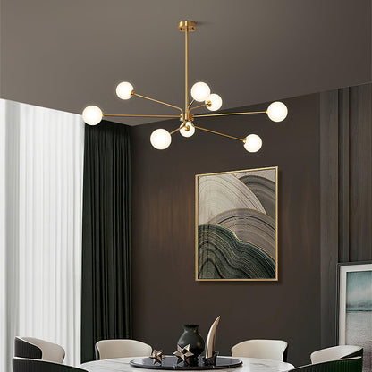 Solaire Arm Chandelier - Elegant Design with Adjustable Arms & LED Com
