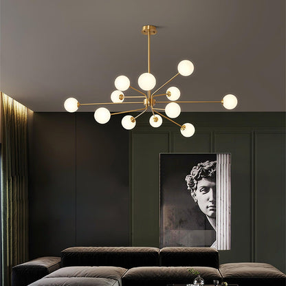 Solaire Arm Chandelier - Elegant Design with Adjustable Arms & LED Com