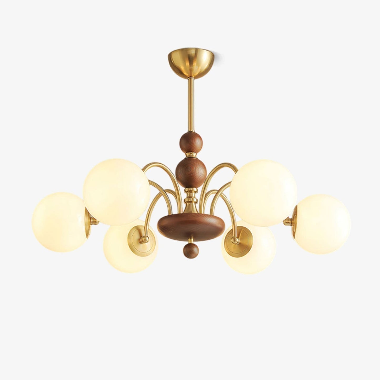 Solara Globe Chandelier - Modern Design with Adjustable Height & LED B