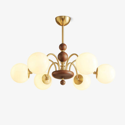 Solara Globe Chandelier - Modern Design with Adjustable Height & LED B