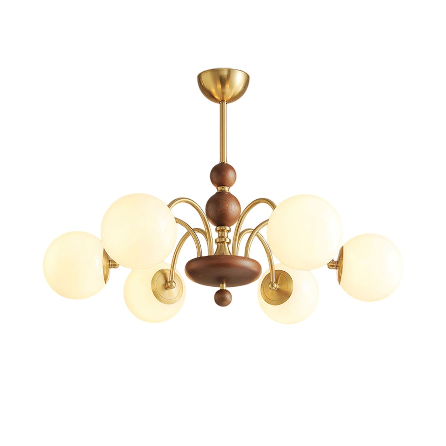 Solara Globe Chandelier - Modern Design with Adjustable Height & LED B