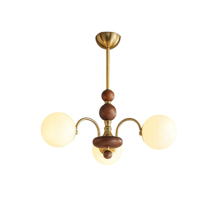 Solara Globe Chandelier - Modern Design with Adjustable Height & LED B