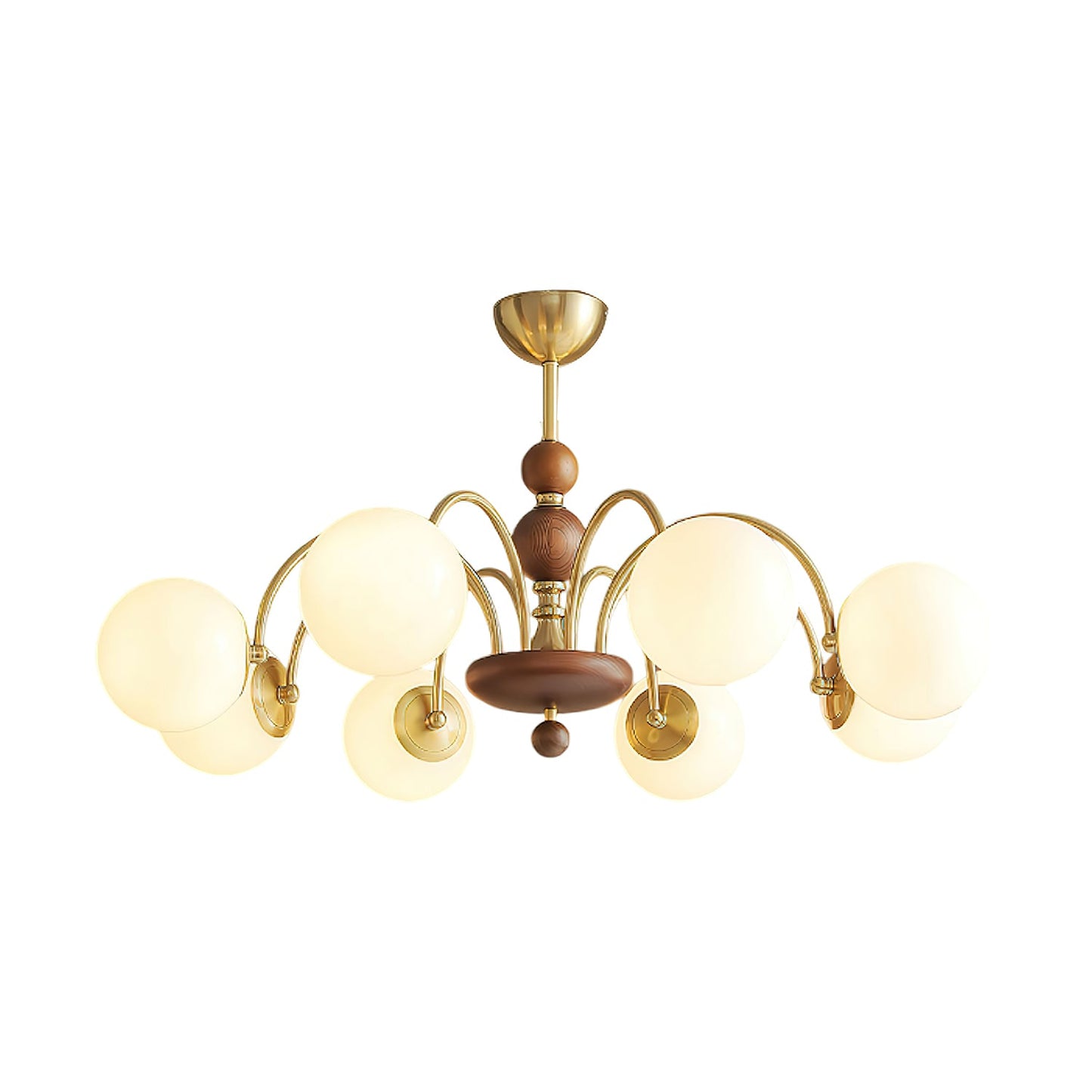 Solara Globe Chandelier - Modern Design with Adjustable Height & LED B