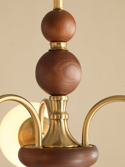 Solara Globe Chandelier - Modern Design with Adjustable Height & LED B