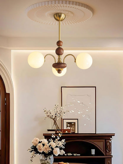 Solara Globe Chandelier - Modern Design with Adjustable Height & LED B