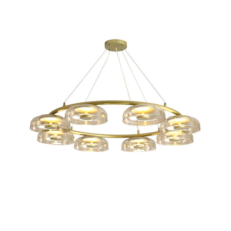 Solara Modern Chandelier - Adjustable Height, Energy-Efficient LED Lig