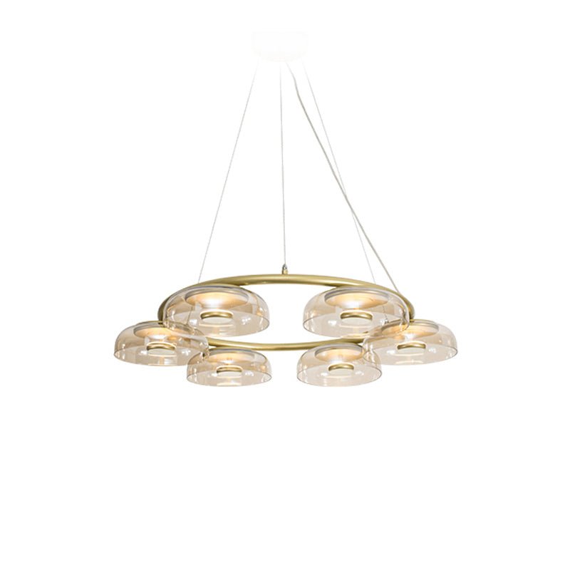 Solara Modern Chandelier - Adjustable Height, Energy-Efficient LED Lig