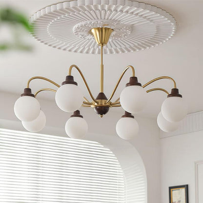 Solid Wood Magic Bean Chandelier - Adjustable Height, Eco-Friendly Des
