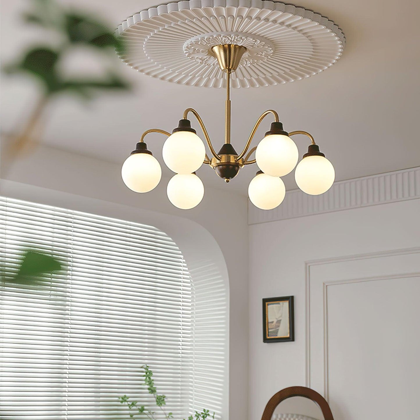 Solid Wood Magic Bean Chandelier - Adjustable Height, Eco-Friendly Des