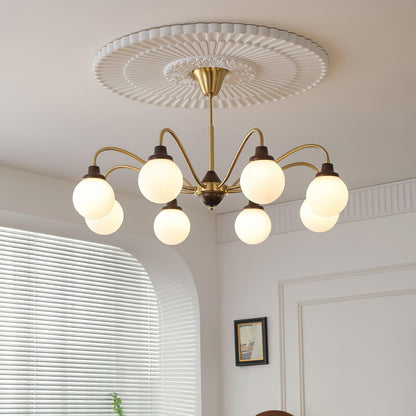Solid Wood Magic Bean Chandelier - Adjustable Height, Eco-Friendly Des