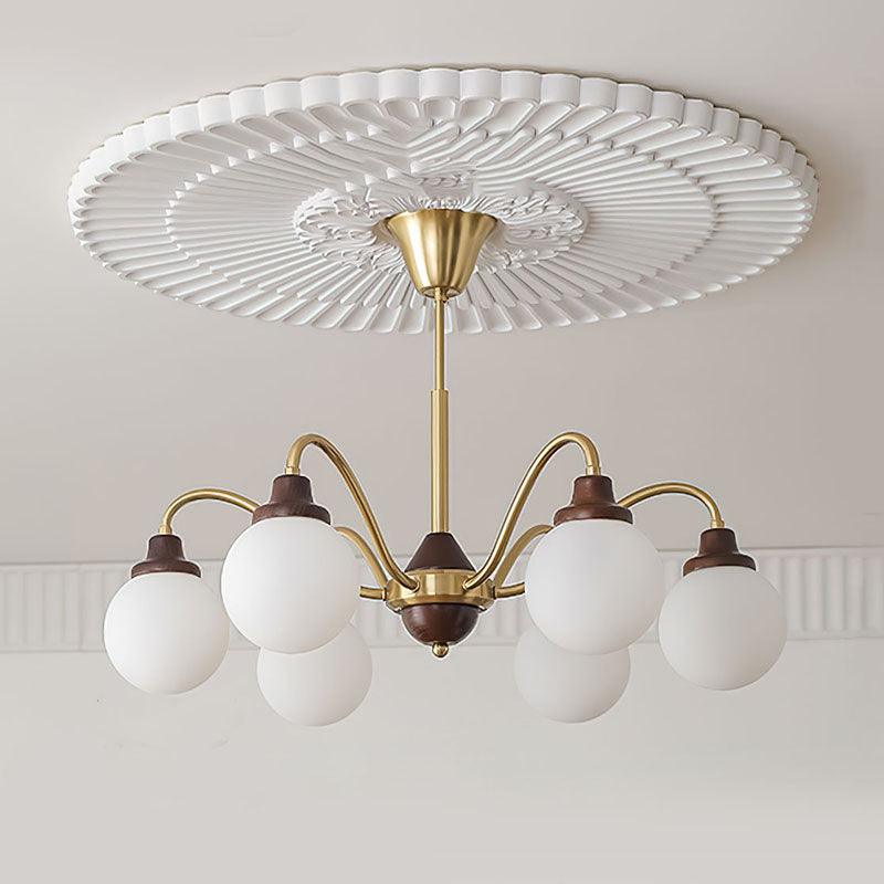 Solid Wood Magic Bean Chandelier - Adjustable Height, Eco-Friendly Des