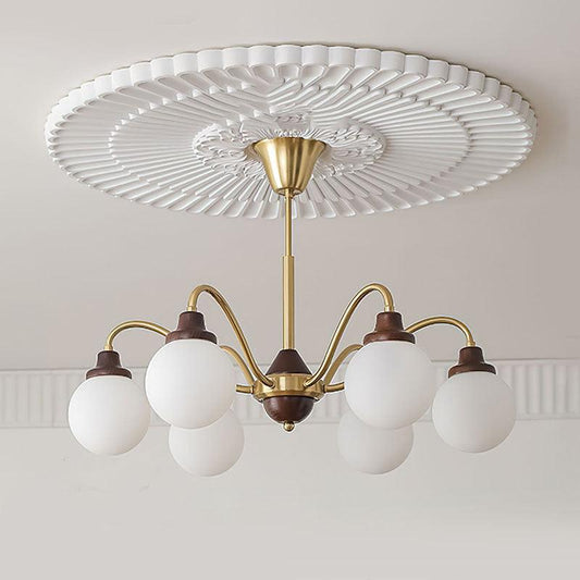 Solid Wood Magic Bean Chandelier - Adjustable Height, Eco-Friendly Des
