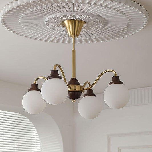 Solid Wood Magic Bean Chandelier - Adjustable Height, Eco-Friendly Des