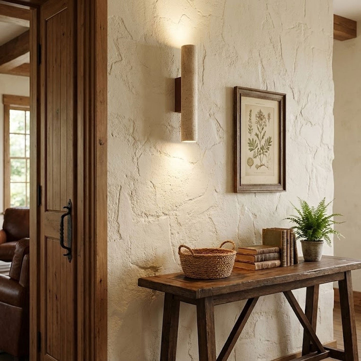 Solis Column Wall Lamp - Modern Design, Adjustable LED Brightness