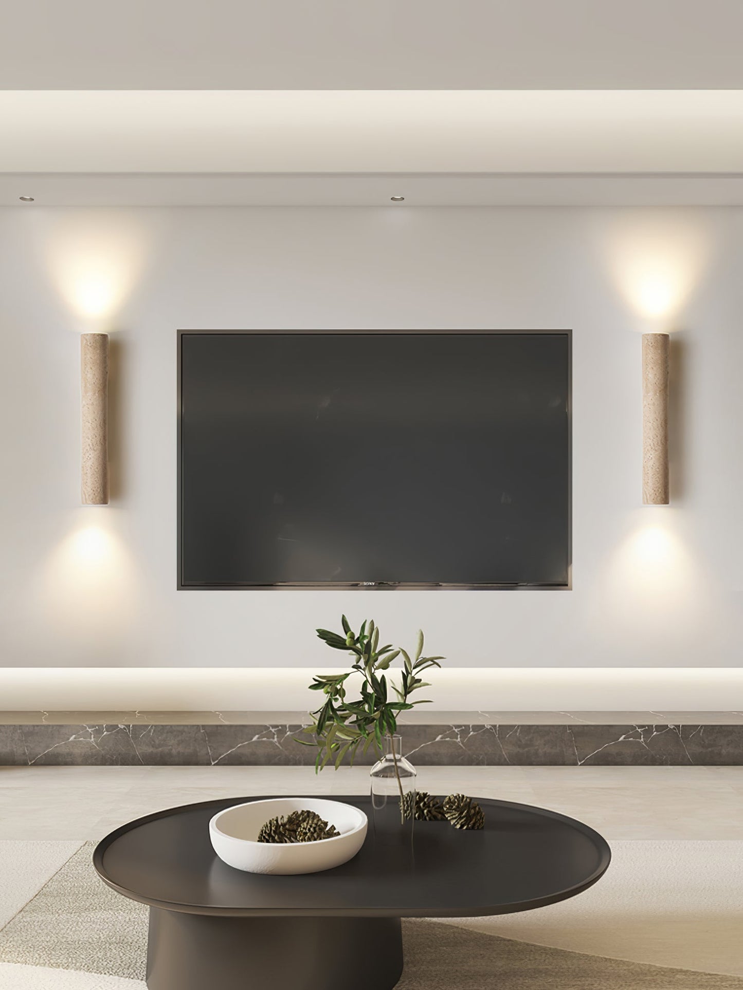 Solis Column Wall Lamp - Modern Design, Adjustable LED Brightness