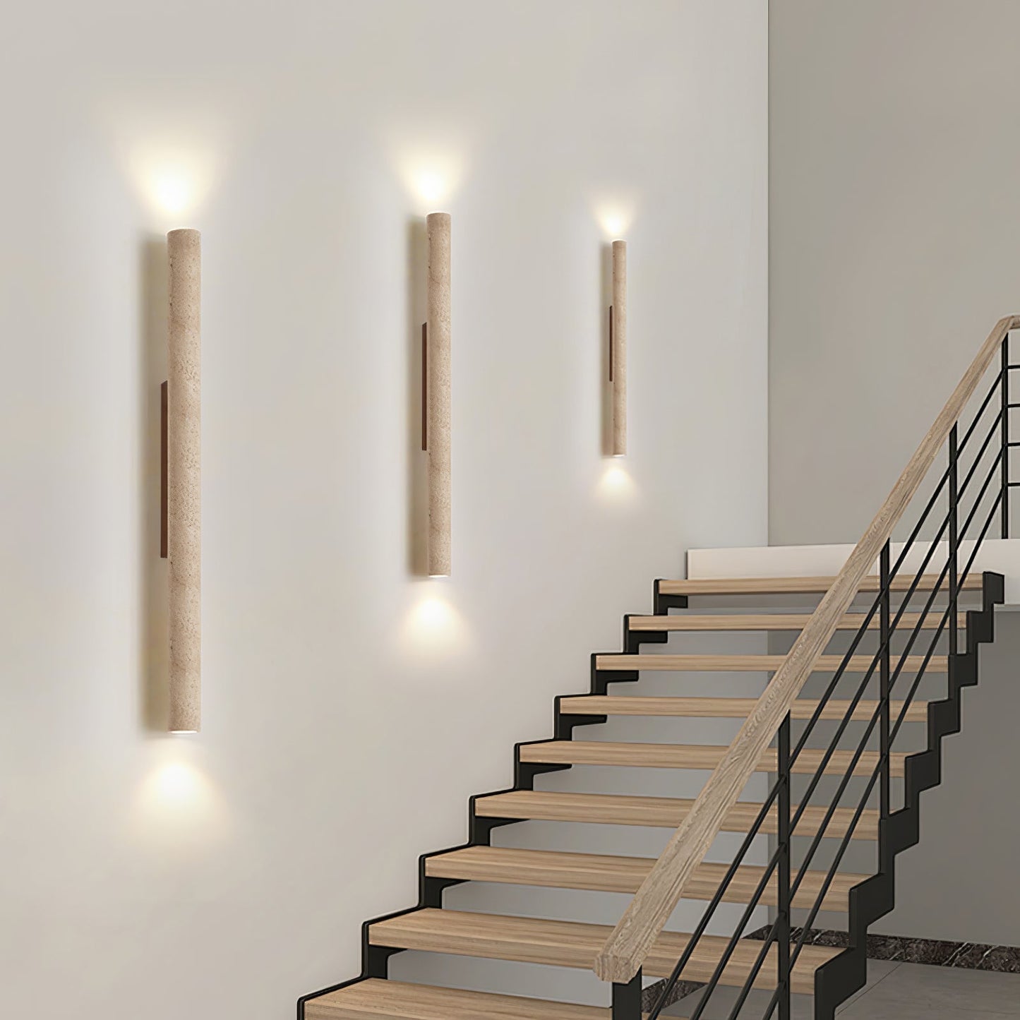 Solis Column Wall Lamp - Modern Design, Adjustable LED Brightness