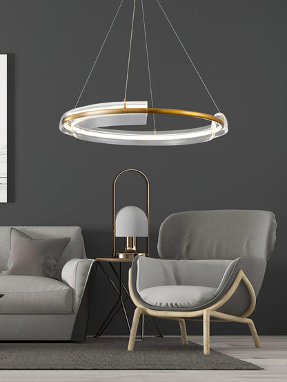 Solstice Modern LED Chandelier with Dimmable Brightness & Sleek Design