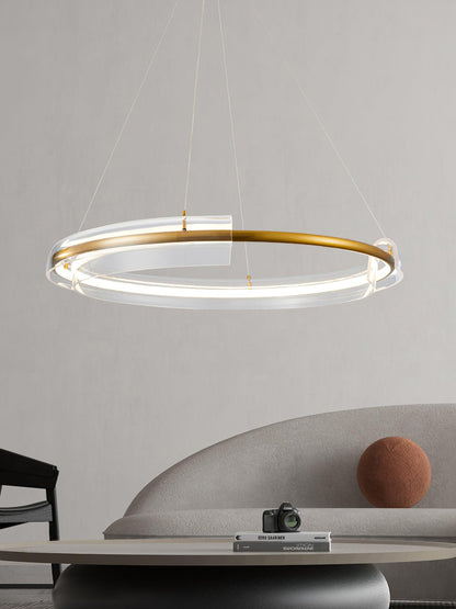 Solstice Modern LED Chandelier with Dimmable Brightness & Sleek Design