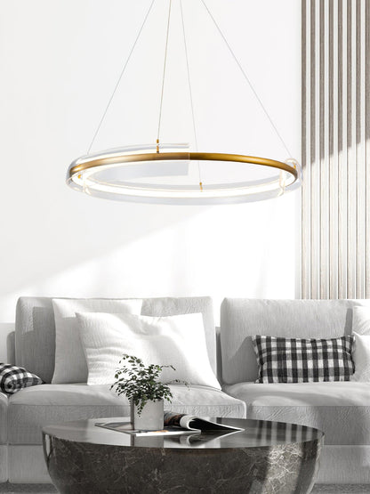 Solstice Modern LED Chandelier with Dimmable Brightness & Sleek Design