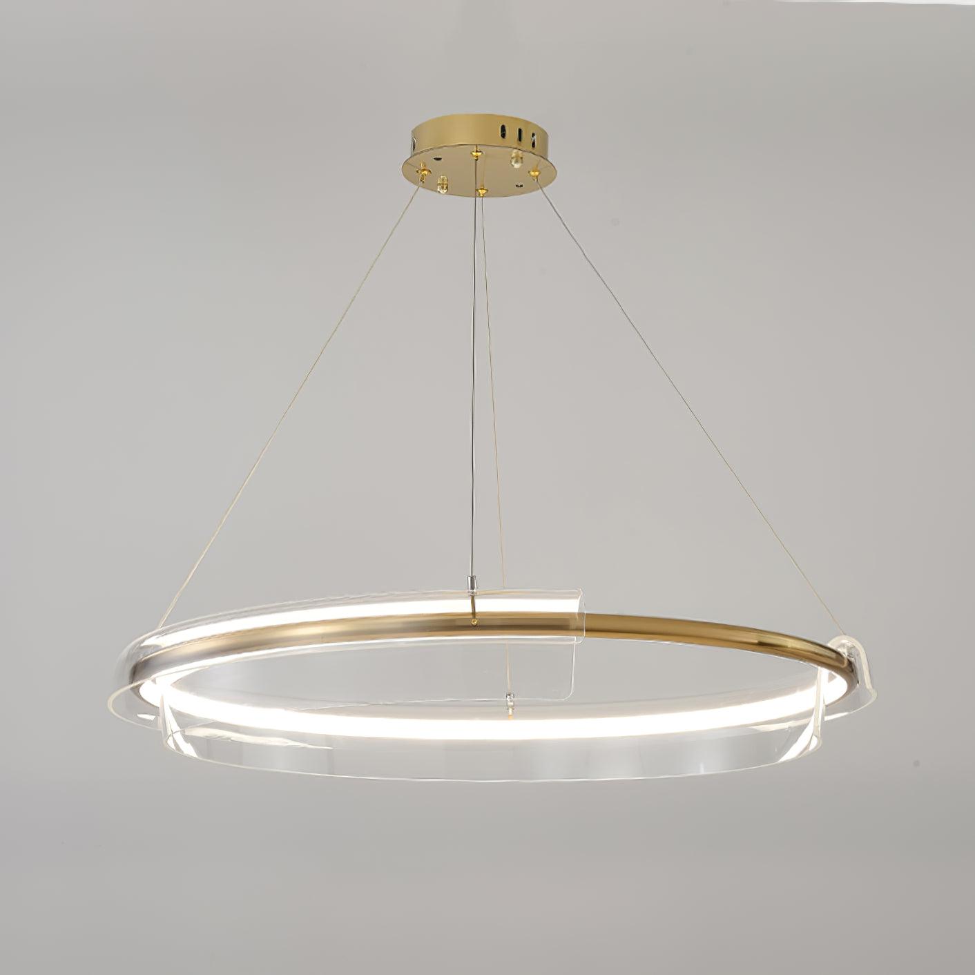 Solstice Modern LED Chandelier with Dimmable Brightness & Sleek Design
