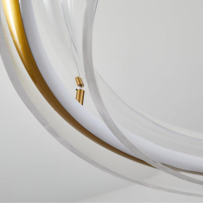 Solstice Modern LED Chandelier with Dimmable Brightness & Sleek Design