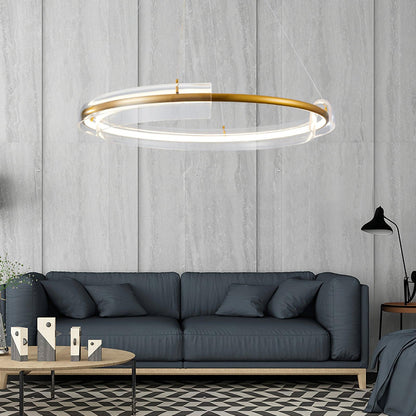 Solstice Modern LED Chandelier with Dimmable Brightness & Sleek Design