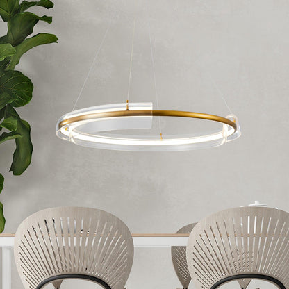 Solstice Modern LED Chandelier with Dimmable Brightness & Sleek Design