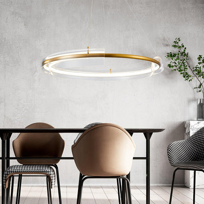 Solstice Modern LED Chandelier with Dimmable Brightness & Sleek Design