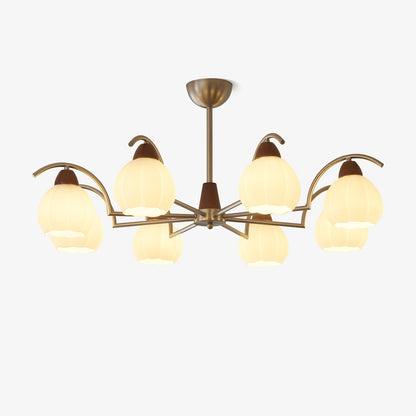 Soluna Bloom Chandelier - Elegant Design with Adjustable Height & LED
