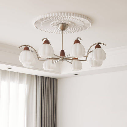 Soluna Bloom Chandelier - Elegant Design with Adjustable Height & LED