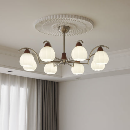 Soluna Bloom Chandelier - Elegant Design with Adjustable Height & LED