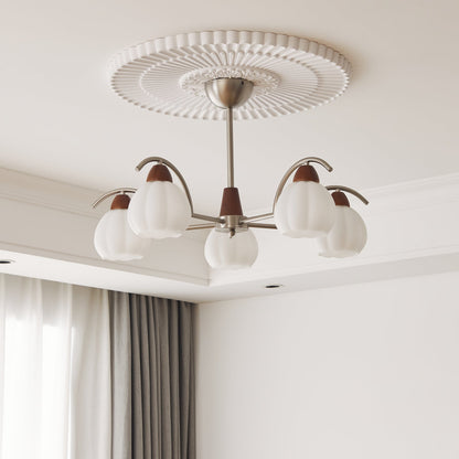 Soluna Bloom Chandelier - Elegant Design with Adjustable Height & LED