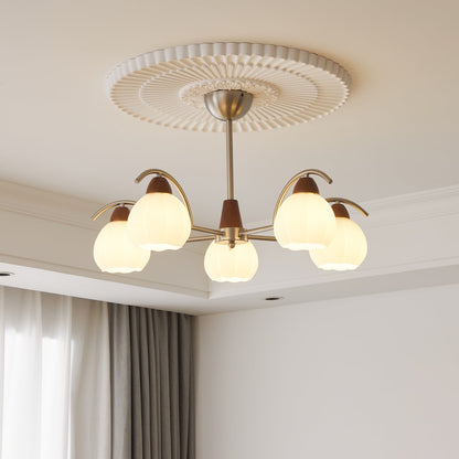 Soluna Bloom Chandelier - Elegant Design with Adjustable Height & LED