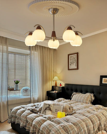 Soluna Bloom Chandelier - Elegant Design with Adjustable Height & LED