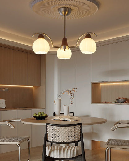 Soluna Bloom Chandelier - Elegant Design with Adjustable Height & LED