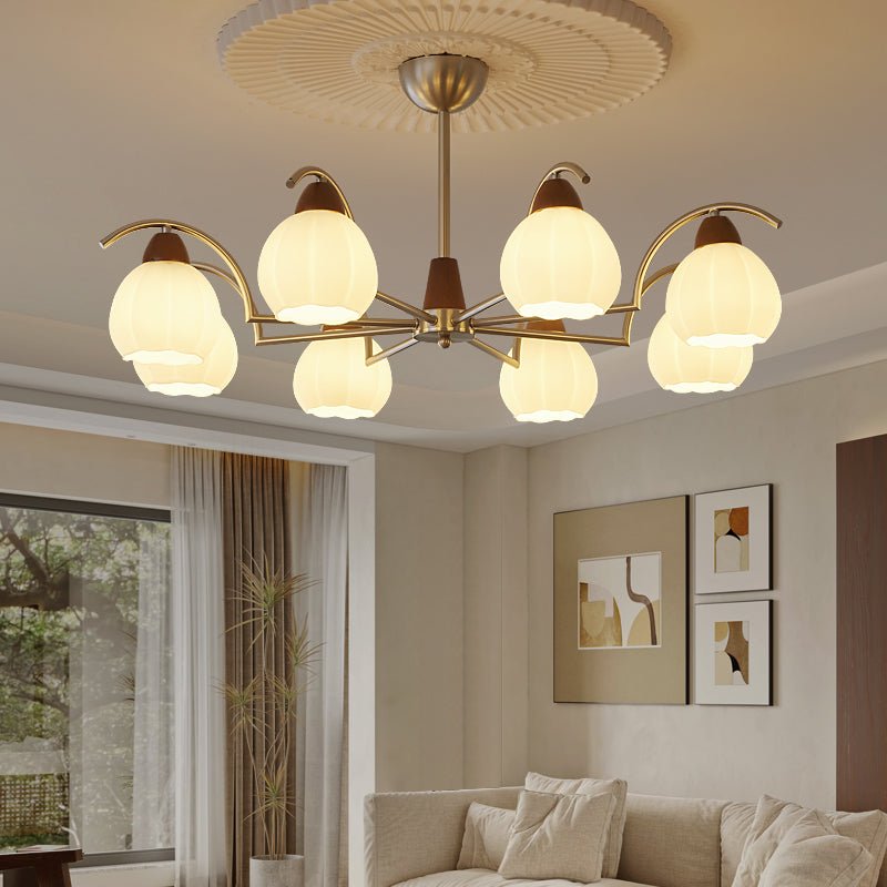 Soluna Bloom Chandelier - Elegant Design with Adjustable Height & LED