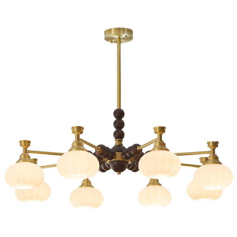 Solviento Modern Chandelier - LED Illumination & Adjustable Height