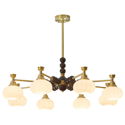 Solviento Modern Chandelier - LED Illumination & Adjustable Height