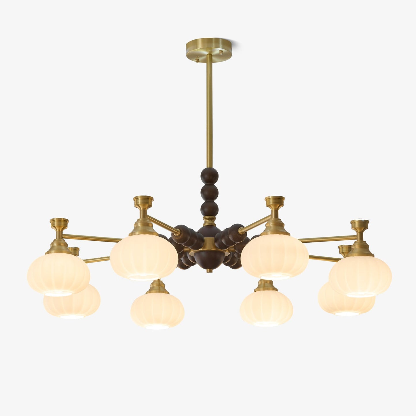 Solviento Modern Chandelier - LED Illumination & Adjustable Height