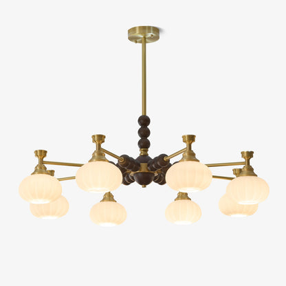 Solviento Modern Chandelier - LED Illumination & Adjustable Height
