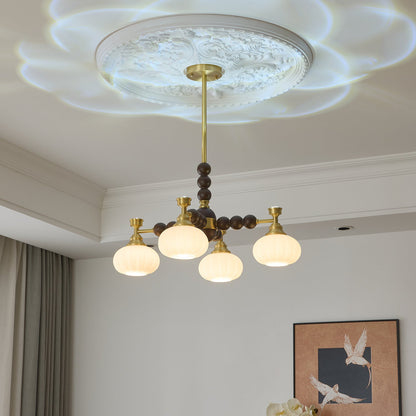 Solviento Modern Chandelier - LED Illumination & Adjustable Height