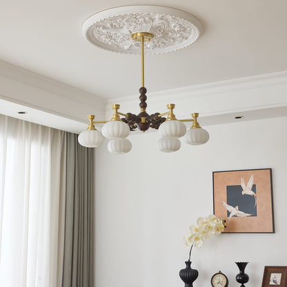 Solviento Modern Chandelier - LED Illumination & Adjustable Height