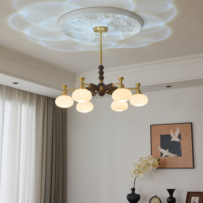 Solviento Modern Chandelier - LED Illumination & Adjustable Height