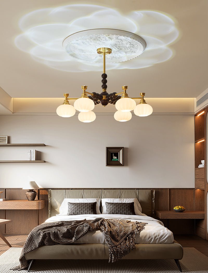 Solviento Modern Chandelier - LED Illumination & Adjustable Height