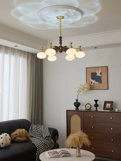 Solviento Modern Chandelier - LED Illumination & Adjustable Height
