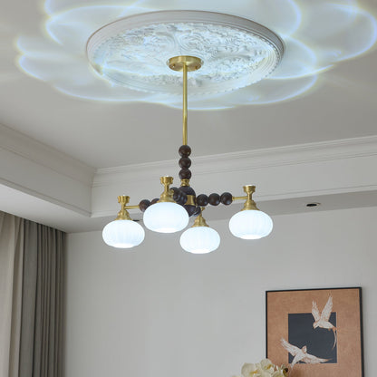Solviento Modern Chandelier - LED Illumination & Adjustable Height
