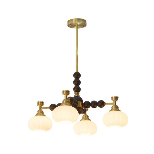 Solviento Modern Chandelier - LED Illumination & Adjustable Height