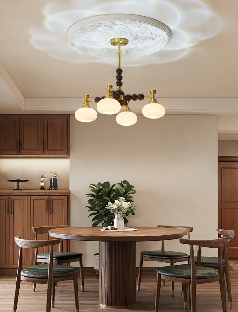 Solviento Modern Chandelier - LED Illumination & Adjustable Height
